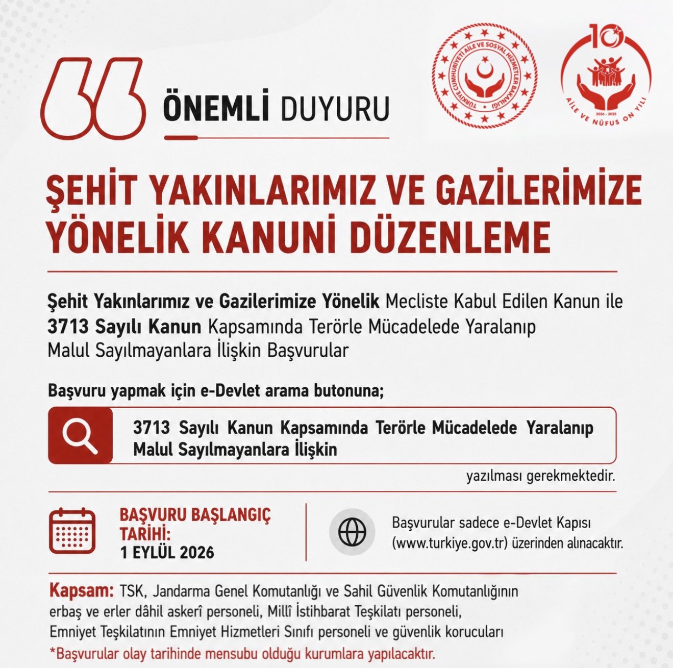 Aile ve Sosyal Hizmetler