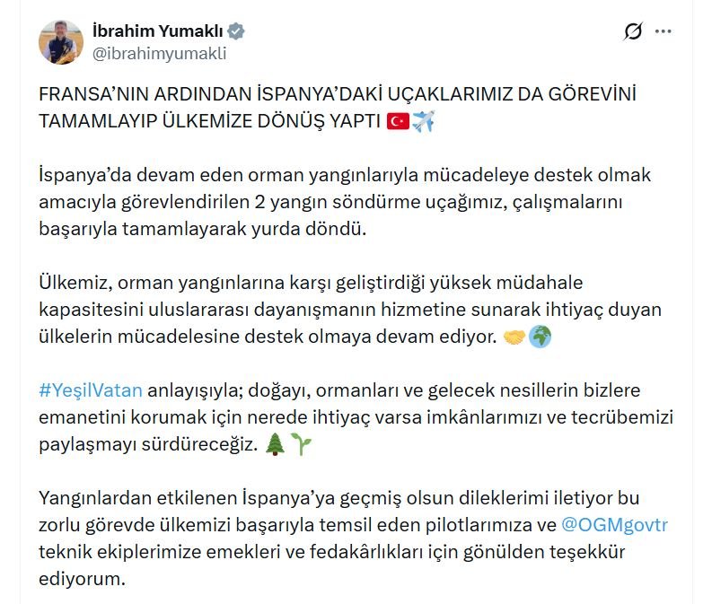 Tarım ve Orman Bakanı