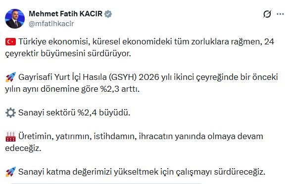Sanayi ve Teknoloji Bakanı Mehmet