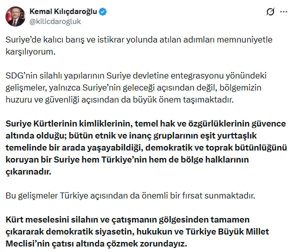 CHP lideri Kemal Kılıçdaroğlu, Suriye'de