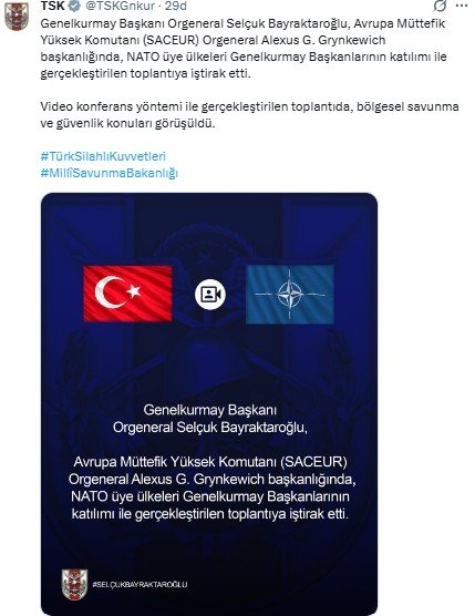Genelkurmay Başkanı Orgeneral Selçuk Bayraktaroğlu,