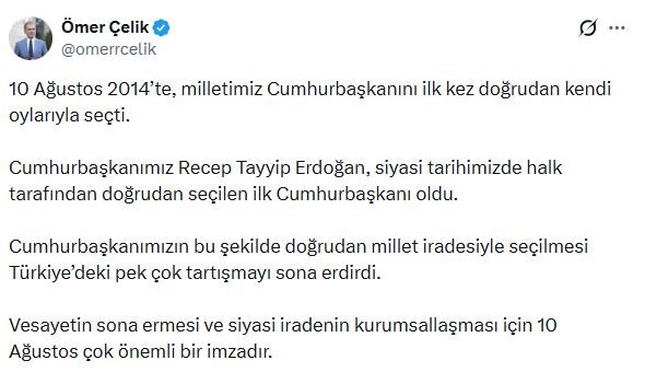 AK Parti Sözcüsü Ömer Çelik,