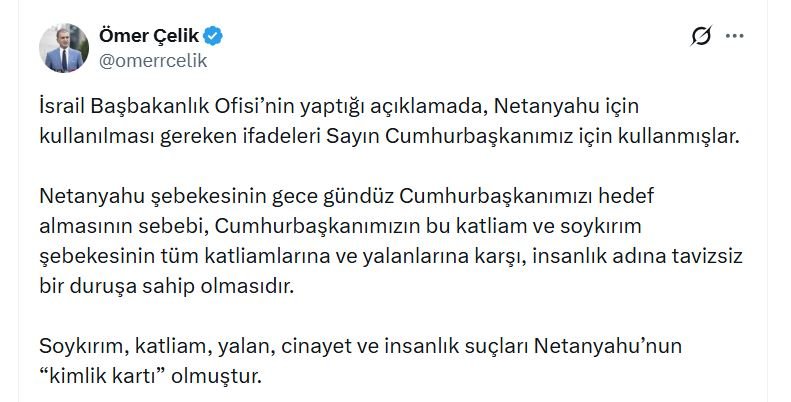 AK Parti Sözcüsü Ömer Çelik,