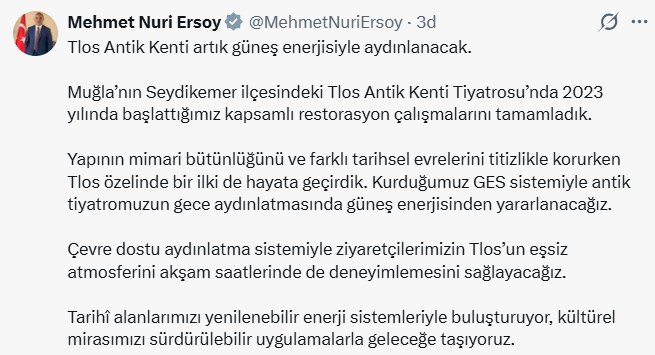 Kültür ve Turizm Bakanı Mehmet