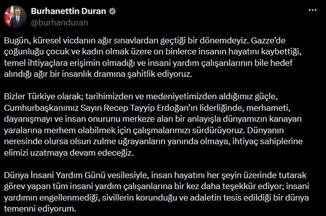 İletişim Başkanı Burhanettin Duran,