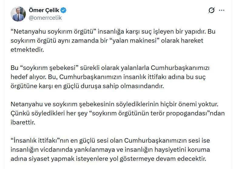 AK Parti Sözcüsü Ömer Çelik,