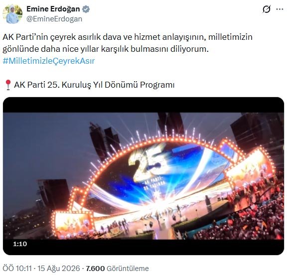 Emine Erdoğan, AK Parti'nin