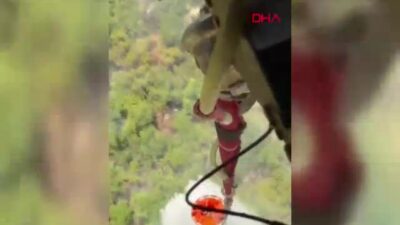 Elazığ Karakoçan'da çıkan orman yangını,