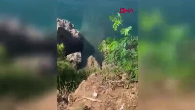 Antalya'da falezlerden denize atık su