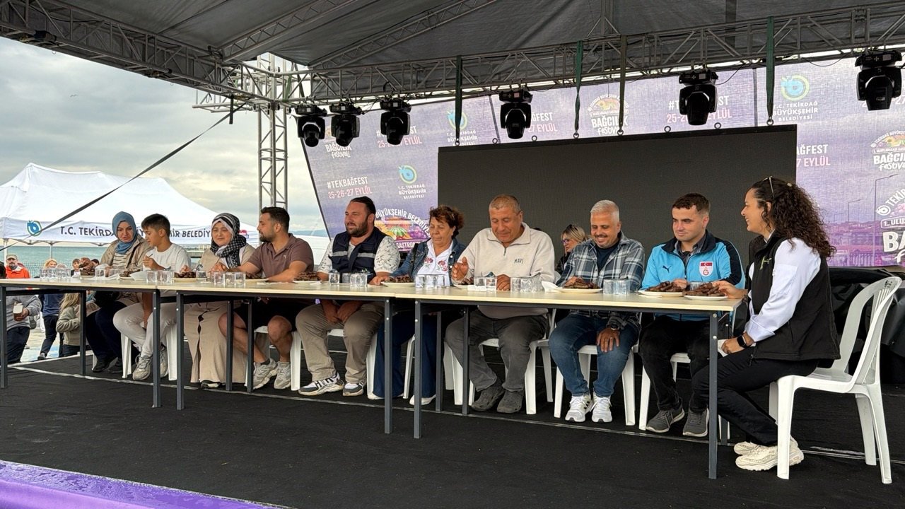 Tekirdağ Gastronomi ve Bağcılık Festivali'nde