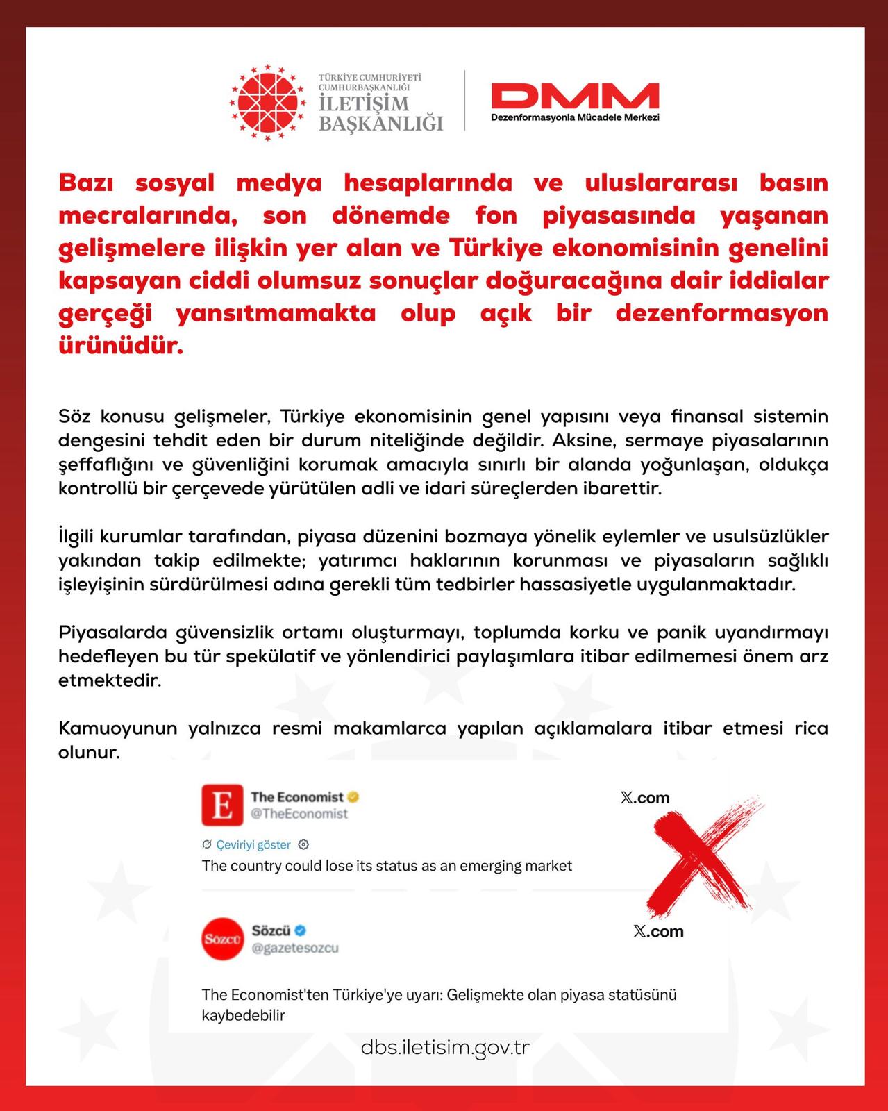 İletişim Başkanlığı DMM, fon piyasasındaki