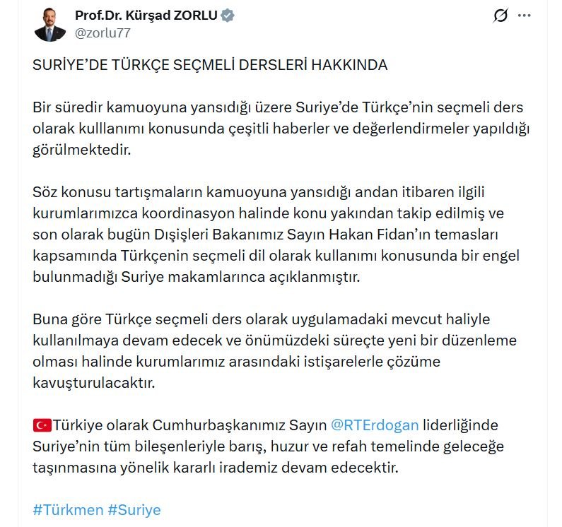 AK Parti Genel Başkan Yardımcısı