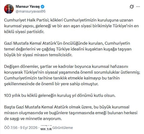 Ankara Büyükşehir Belediye Başkanı Mansur