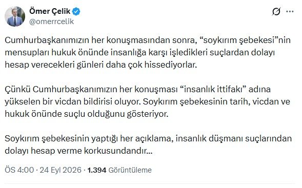 AK Parti Sözcüsü Ömer Çelik,