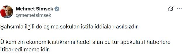 Hazine ve Maliye Bakanı Mehmet