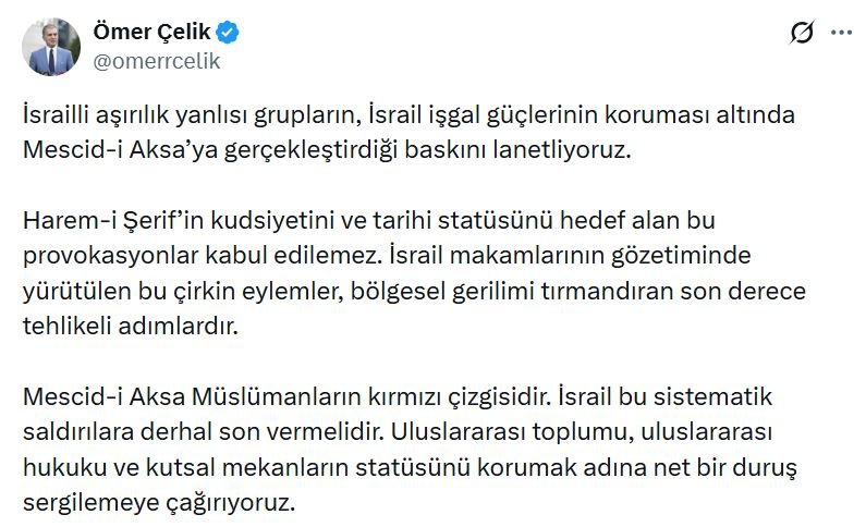 AK Parti Sözcüsü Ömer Çelik,