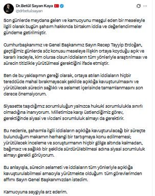 AK Parti Genel Başkan Yardımcısı