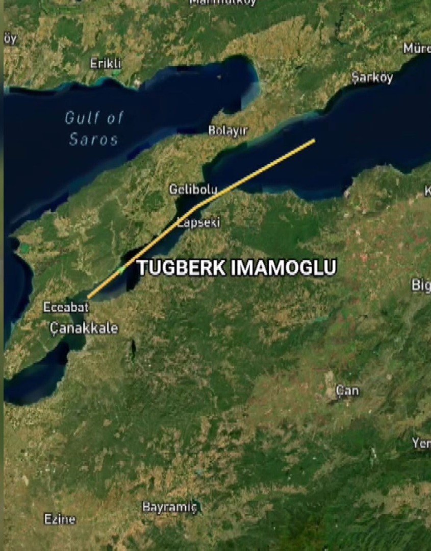Silivri açıklarında Türk bayraklı iki