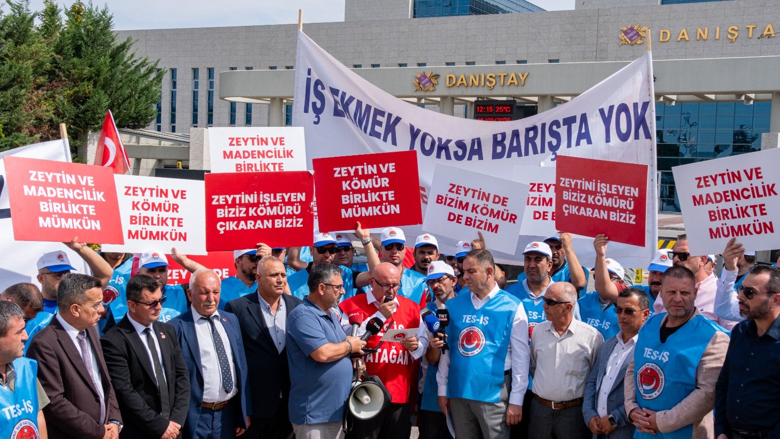 Milaslı muhtarlar ve enerji-maden işçileri,