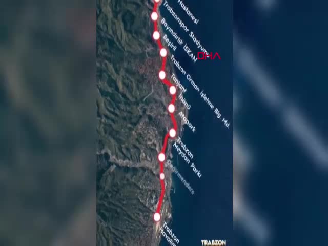 Trabzon’da yıllardır beklenen raylı